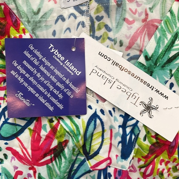 NWT Tybee Island beach swim cover dress size small multicolored - Picture 8 of 13